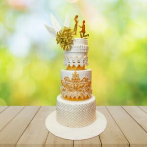 "Amazing White Lace themed wedding cake 8 Kg | Designer wedding cakes Chennai"