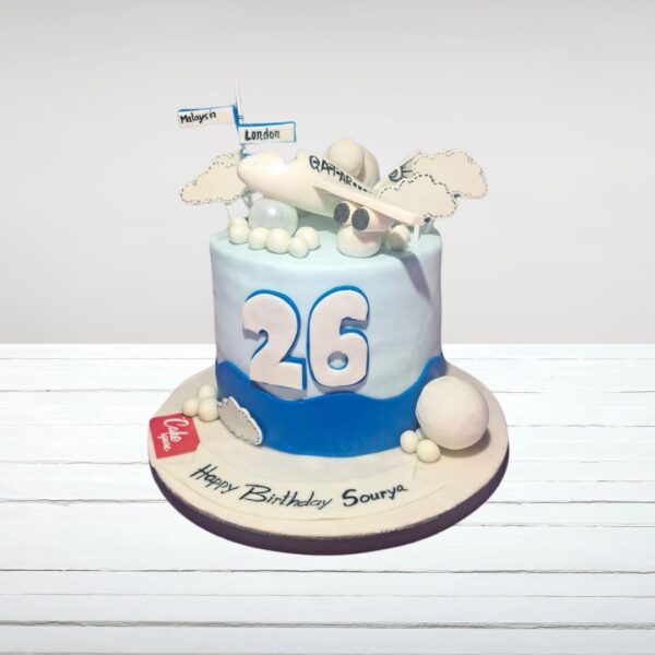 Soaring Awesome Aeroplane Birthday Cake 2 Kg from Cake Square Chennai with sky-high design