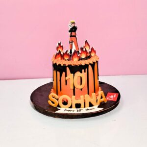 Best Chocolate Dripping Anime Boys Birthday cake 2 Kg from Cake Square Chennai with decadent chocolate drip