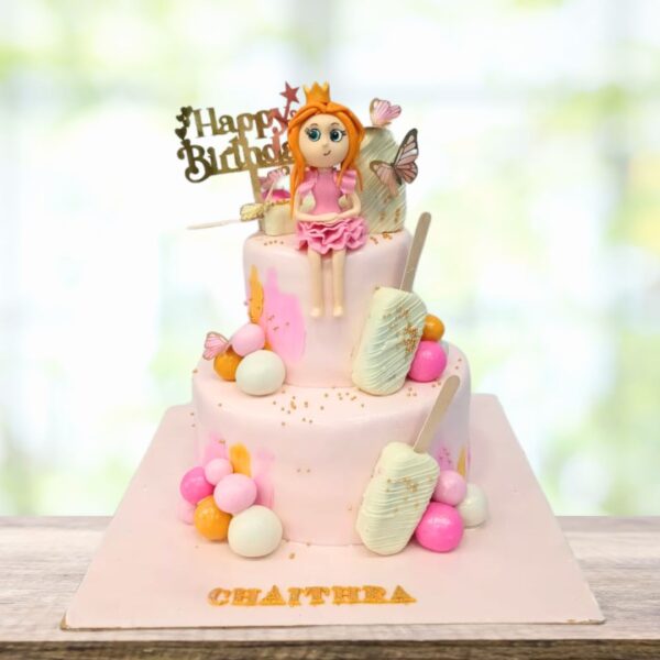 Vibrant Charming Candy Girls Birthday Cake 4 kg from Cake Square Chennai with colorful sweet decorations