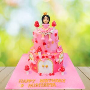 Elegant Charming Pink Girls Birthday Cake 5 Kg from Cake Square Chennai with delicate floral accents