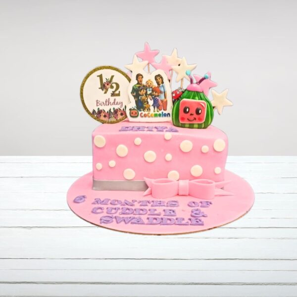 "Classy Cocomelon Theme half birthday cake 1 Kg | Popular kids birthday cakes Chennai"