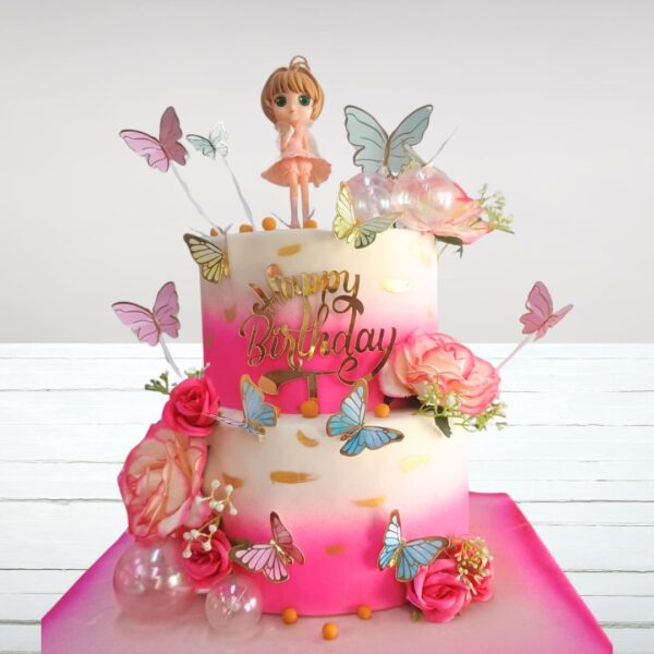 Darling Doll Daughters Birthday Cake 5 Kg from Cake Square Chennai, showcasing a charming doll design perfect for a little girl's birthday celebration.