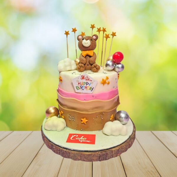 Cuddly Darling Teddy Birthday Cake 2 Kg from Cake Square Chennai with adorable design