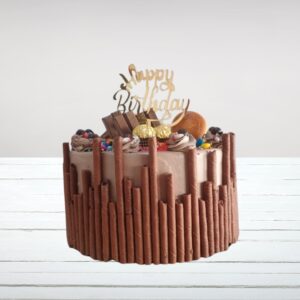 Exotic Chocolate Birthday Cake 2 Kg from Cake Square Chennai, displaying rich, decadent chocolate layers and intricate decorations.