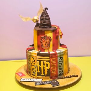 "Handsome Harry Potter Birthday Cake 4 Kg featuring magical Hogwarts-inspired design, perfect for wizard fans of all ages. Order your theme cake from Cake Square Chennai."