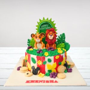 Majestic Happy Lion King Birthday cake 2 Kg from Cake Square Chennai with savanna-inspired design