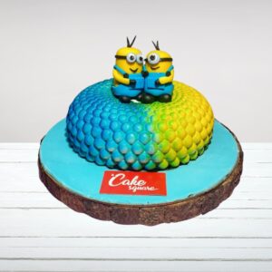 Hilarious Mind Blowing Minion Birthday Cake 1 Kg from Cake Square Chennai with iconic character design