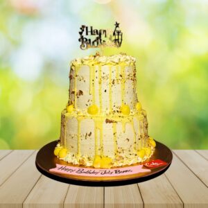 "Rich Rasamalai Birthday cake 5 Kg featuring the beloved Indian dessert flavors, perfect for a cultural celebration. Order your birthday cake from Cake Square Chennai."