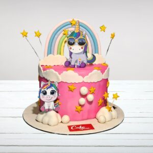 Chic Stylish Unicorn Birthday Cake 2 Kg from Cake Square Chennai with modern magical design