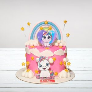 Magical Very Cool Unicorn Birthday Cake 1 Kg from Cake Square Chennai with vibrant rainbow design